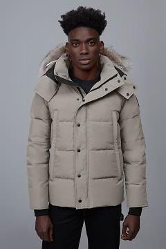 Chamarras Canada Goose Hombre Mexico - Wyndham Abrigos Beige WJ1297864
